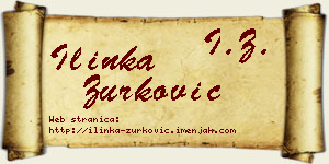 Ilinka Zurković vizit kartica